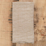 Hale Mercantile Home Kitchen Napkins Basix Stripe Linen Napkin Brun/Sable / 18" L X 18" W