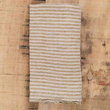 Hale Mercantile Home Kitchen Napkins Basix Stripe Linen Napkin Brun/Sable / 18" L X 18" W
