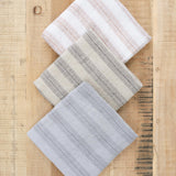 Hale Mercantile Euro Basix Stripe Pillowcase in Fog and Tempest Ayrton and Russo and Sable and Nox