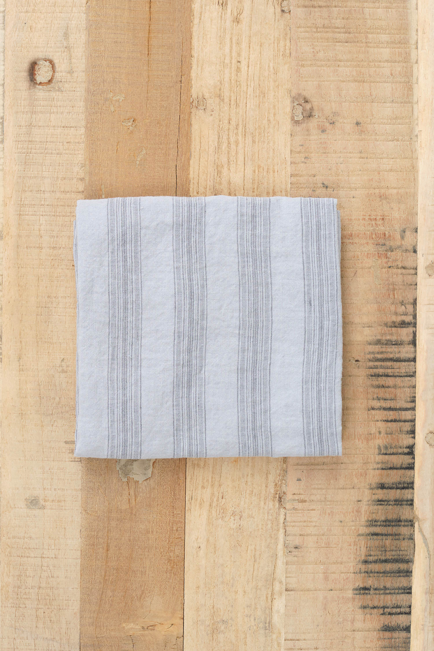 Hale Mercantile Euro Basix Stripe Pillowcase in Fog and Tempest