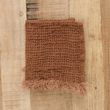 Hale Mercantile Waffle Face Towel in Russo Orange