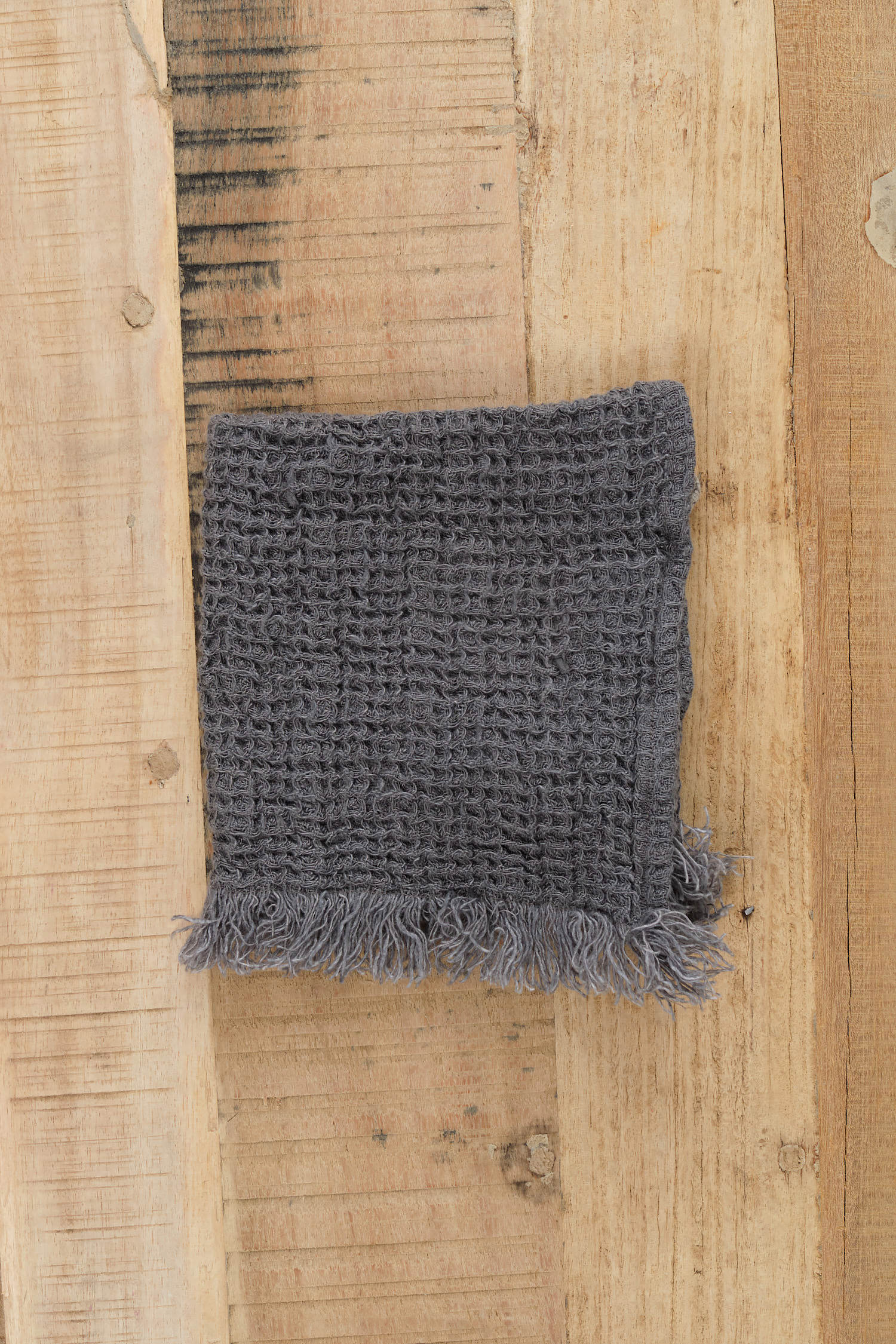 Hale Mercantile Waffle Face Towel in Tempest Blue