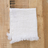 Hale Mercantile Waffle Face Towel in Ayrton White