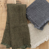 Hale Mercantile Waffle Hand Towel in Armee Sable and Tempest