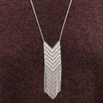Hannah Keefe Jewelry Necklaces Big Shield Necklace Silver Chain and Silver Solder / 30" Chain