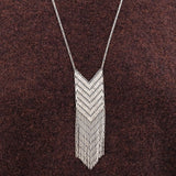 Hannah Keefe Jewelry Necklaces Big Shield Necklace Silver Chain and Silver Solder / 30" Chain