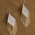 Hannah Keefe Small Aly Earrings in Sterling Silver and Brass