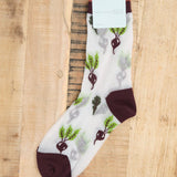 Hansel From Basel Accessories Socks and Tights Beet It Sheer Crew Socks White / One Size