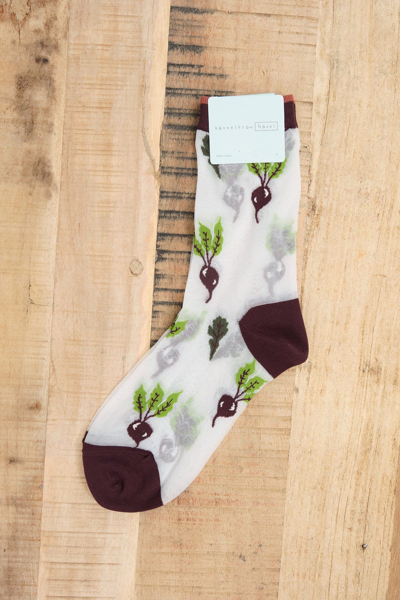 Hansel From Basel Accessories Socks and Tights Beet It Sheer Crew Socks White / One Size