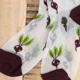 Hansel From Basel Accessories Socks and Tights Beet It Sheer Crew Socks White / One Size