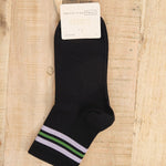 Hansel From Basel Accessories Socks and Tights Billie Sporty Short Crew Socks in Black Black / One Size