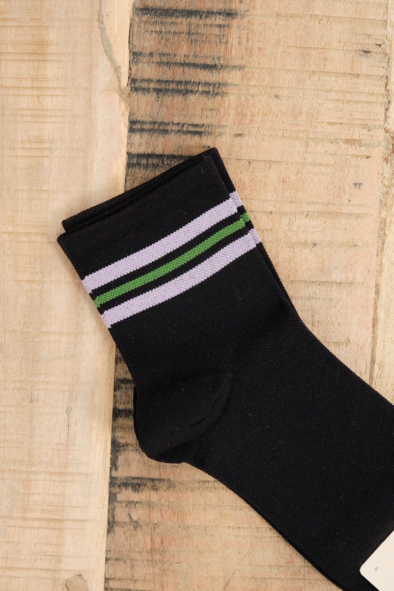 Hansel From Basel Accessories Socks and Tights Billie Sporty Short Crew Socks in Black Black / One Size