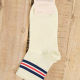 Hansel From Basel Accessories Socks and Tights Billie Sporty Short Crew Socks in White White / One Size