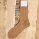 Hansel From Basel Accessories Socks and Tights Botan Ribbed Crew Socks Oat / One Size