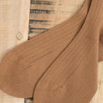 Hansel From Basel Accessories Socks and Tights Botan Ribbed Crew Socks Oat / One Size