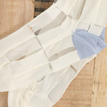 Hansel From Basel Accessories Socks and Tights Chucks Sheer Crew Socks White / One Size