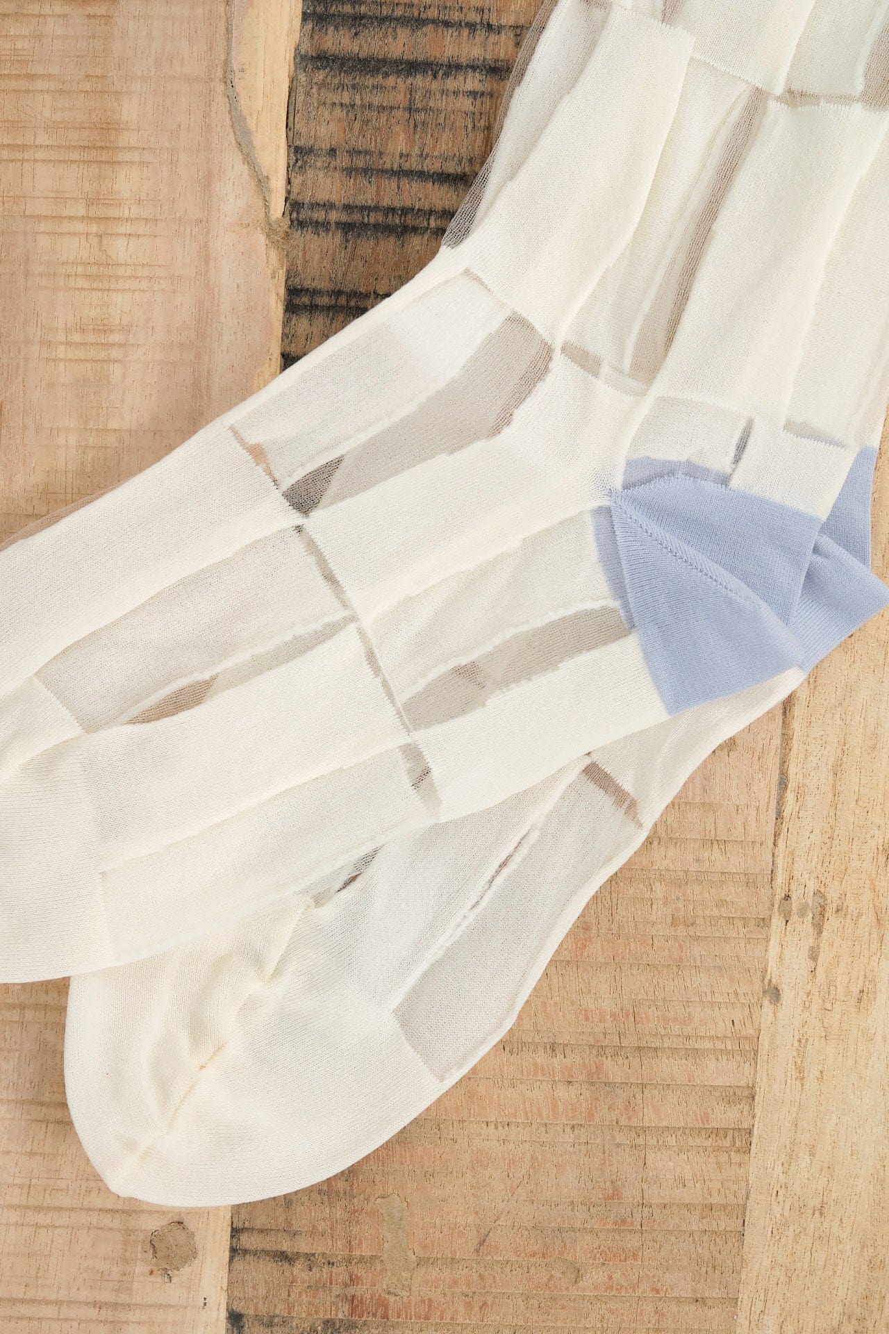 Hansel From Basel Accessories Socks and Tights Chucks Sheer Crew Socks White / One Size