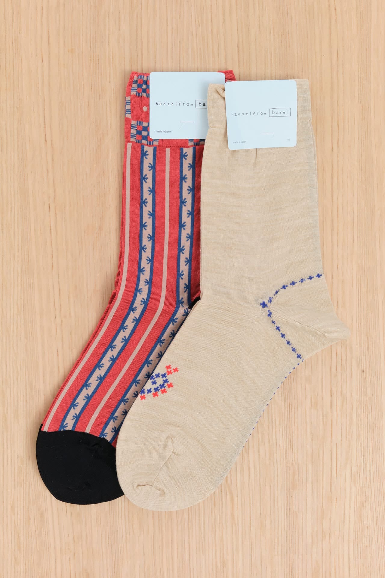 Hansel From Basel Accessories Socks and Tights Cottage Taffy Crew Socks Brick / One Size