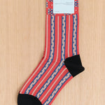 Hansel From Basel Accessories Socks and Tights Cottage Taffy Crew Socks Brick / One Size