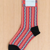 Hansel From Basel Accessories Socks and Tights Cottage Taffy Crew Socks Brick / One Size