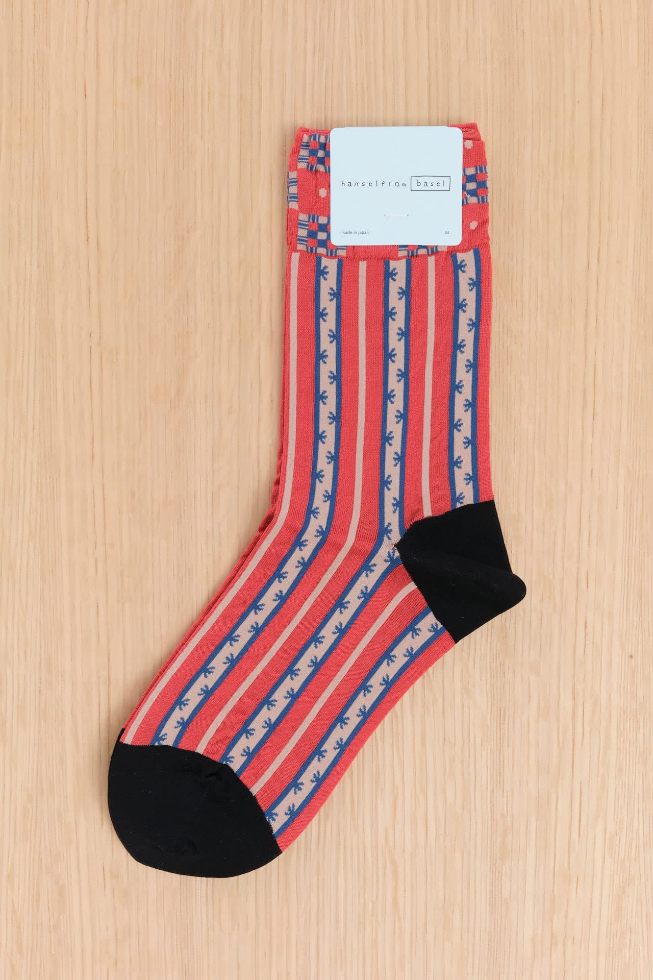 Hansel From Basel Accessories Socks and Tights Cottage Taffy Crew Socks Brick / One Size