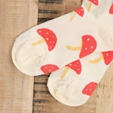 Hansel From Basel Accessories Socks and Tights Elfcup Crew Socks in Ivory Ivory / One Size