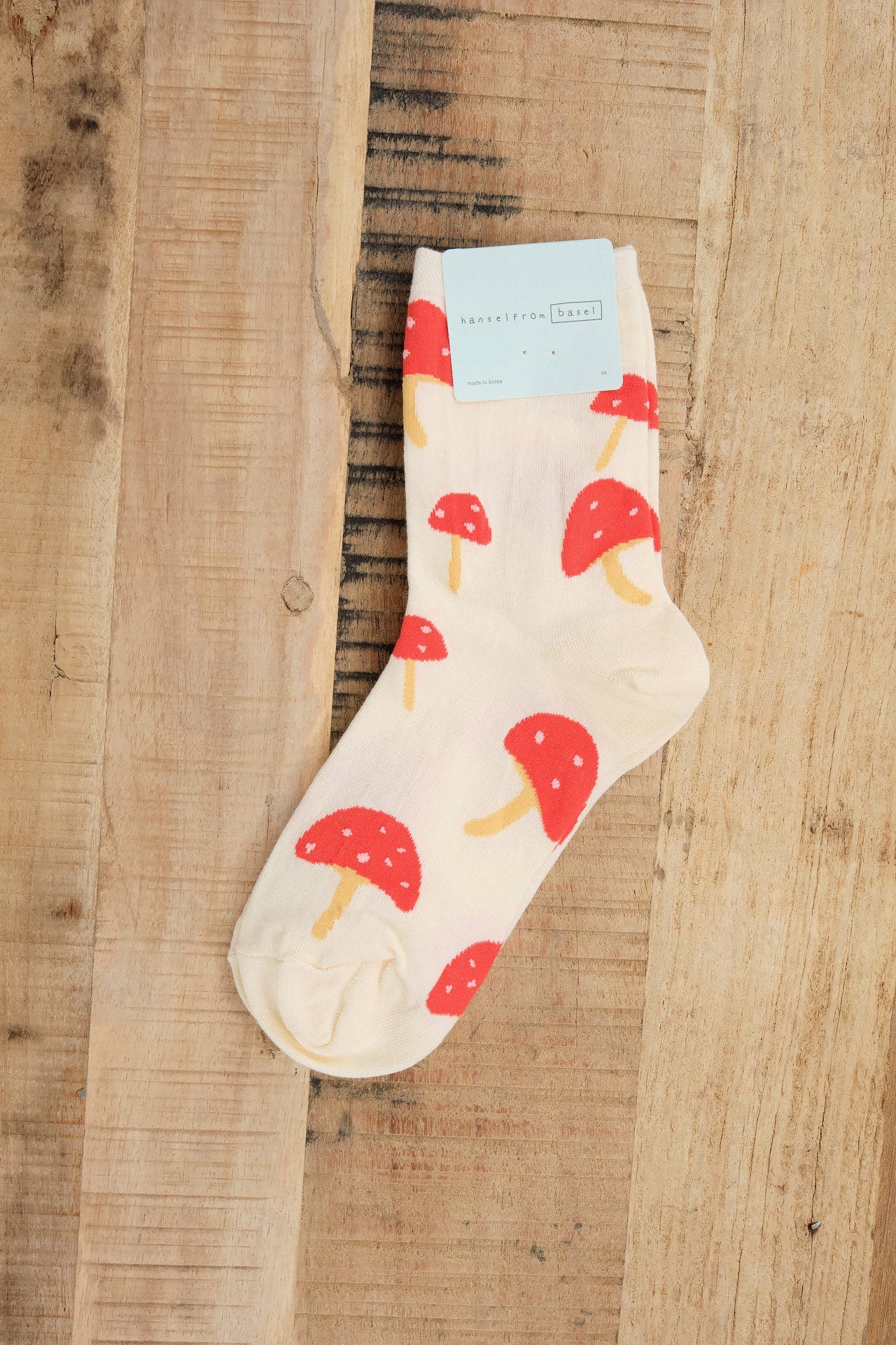 Hansel From Basel Accessories Socks and Tights Elfcup Crew Socks in Ivory Ivory / One Size