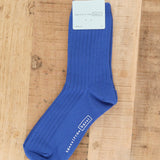 Hansel From Basel Accessories Socks and Tights Essential Rib Trouser Crew Socks Cobalt / One Size