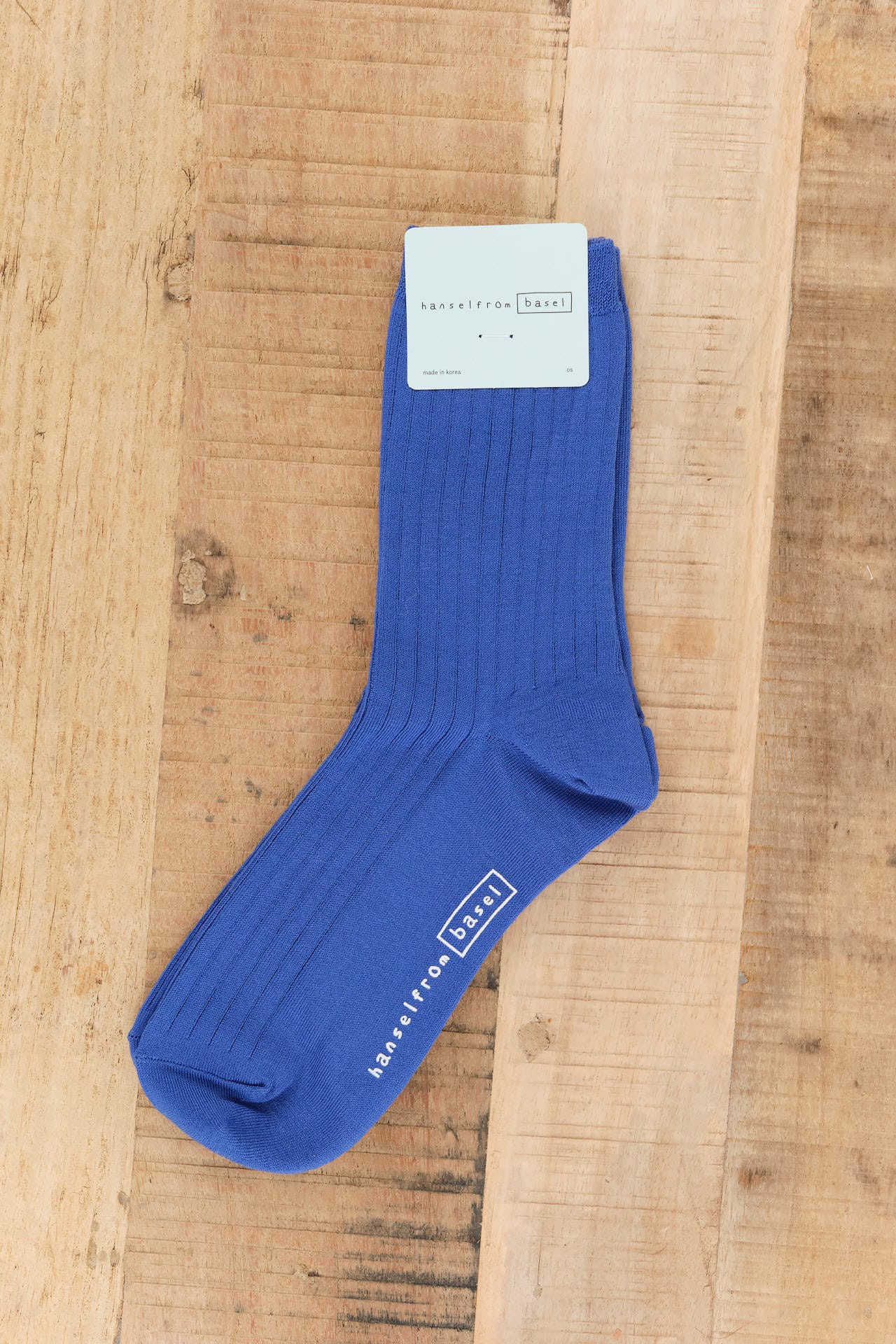 Hansel From Basel Accessories Socks and Tights Essential Rib Trouser Crew Socks Cobalt / One Size