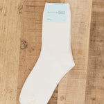 Hansel From Basel Accessories Socks and Tights Essential Rib Trouser Crew Socks White / One Size