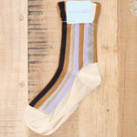 Hansel from Basel Festival Stripe Sheer Crew Socks