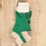 Hansel From Basel Accessories Socks and Tights Half + Half Sporty Grip Ankle Socks Green / One Size