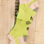 Hansel From Basel Accessories Socks and Tights Half + Half Sporty Grip Ankle Socks Green / One Size