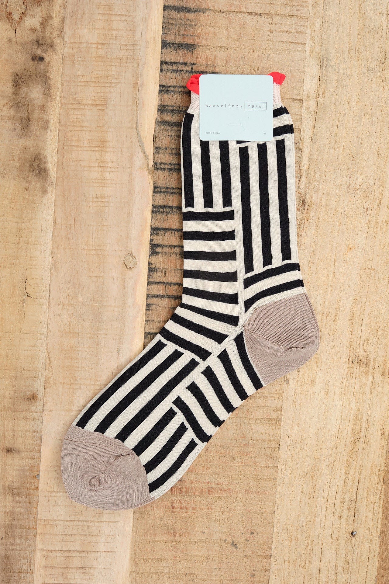 Hansel From Basel Accessories Socks and Tights Illusion Crew Socks Black / One Size