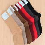 Hansel From Basel Accessories Socks and Tights Italia Cashmere Cozy Rib Crew Socks