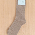 Hansel From Basel Accessories Socks and Tights Italia Cashmere Cozy Rib Crew Socks Llama / One Size