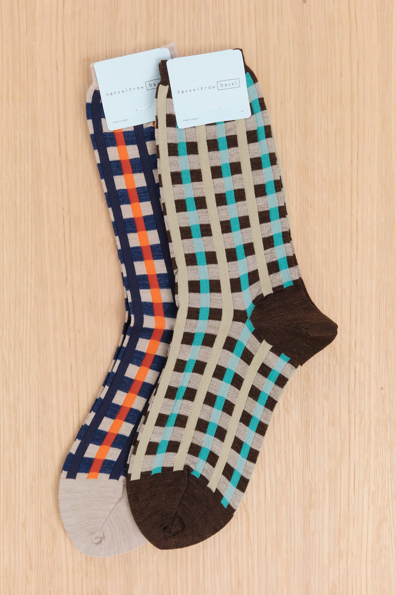 Hansel From Basel Accessories Socks and Tights Kilian Plaid Crew Socks