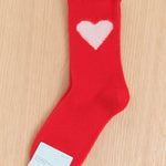 Hansel From Basel Accessories Socks and Tights Love Cashmere Crew Socks Red / One Size