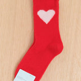Hansel From Basel Accessories Socks and Tights Love Cashmere Crew Socks Red / One Size