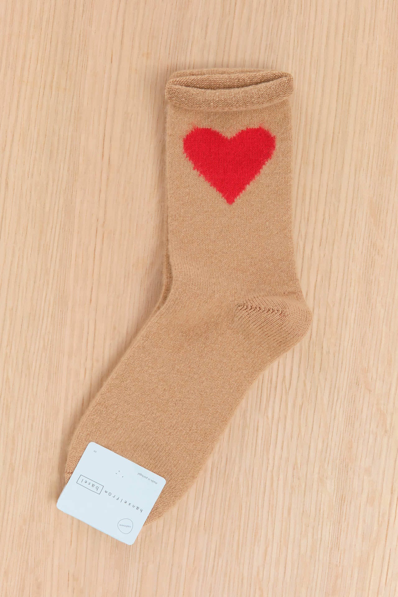 Hansel From Basel Accessories Socks and Tights Love Cashmere Crew Socks Camel / One Size