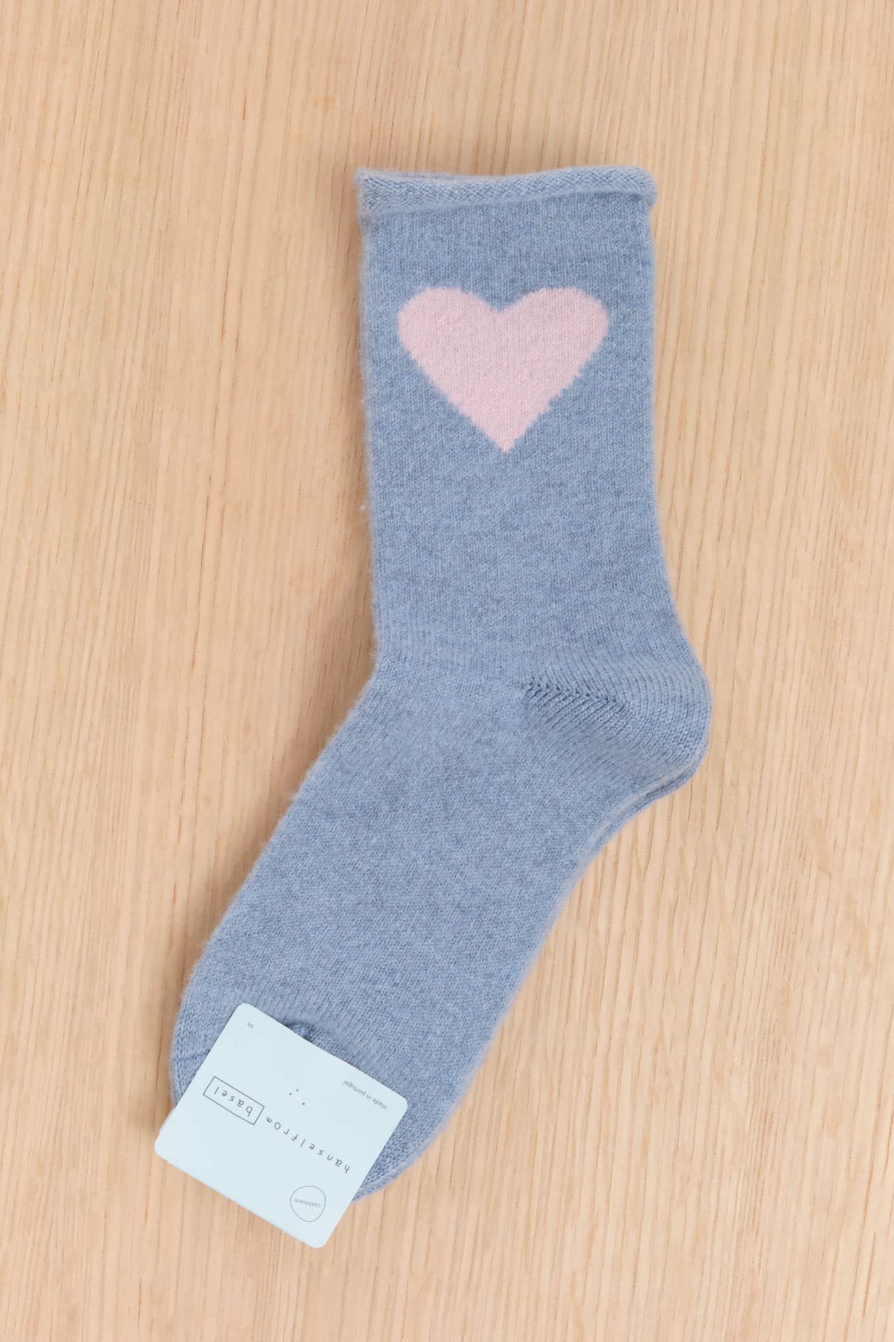 Hansel From Basel Accessories Socks and Tights Love Cashmere Crew Socks Denim / One Size