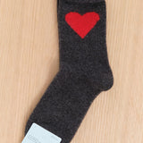 Hansel From Basel Accessories Socks and Tights Love Cashmere Crew Socks Charcoal / One Size
