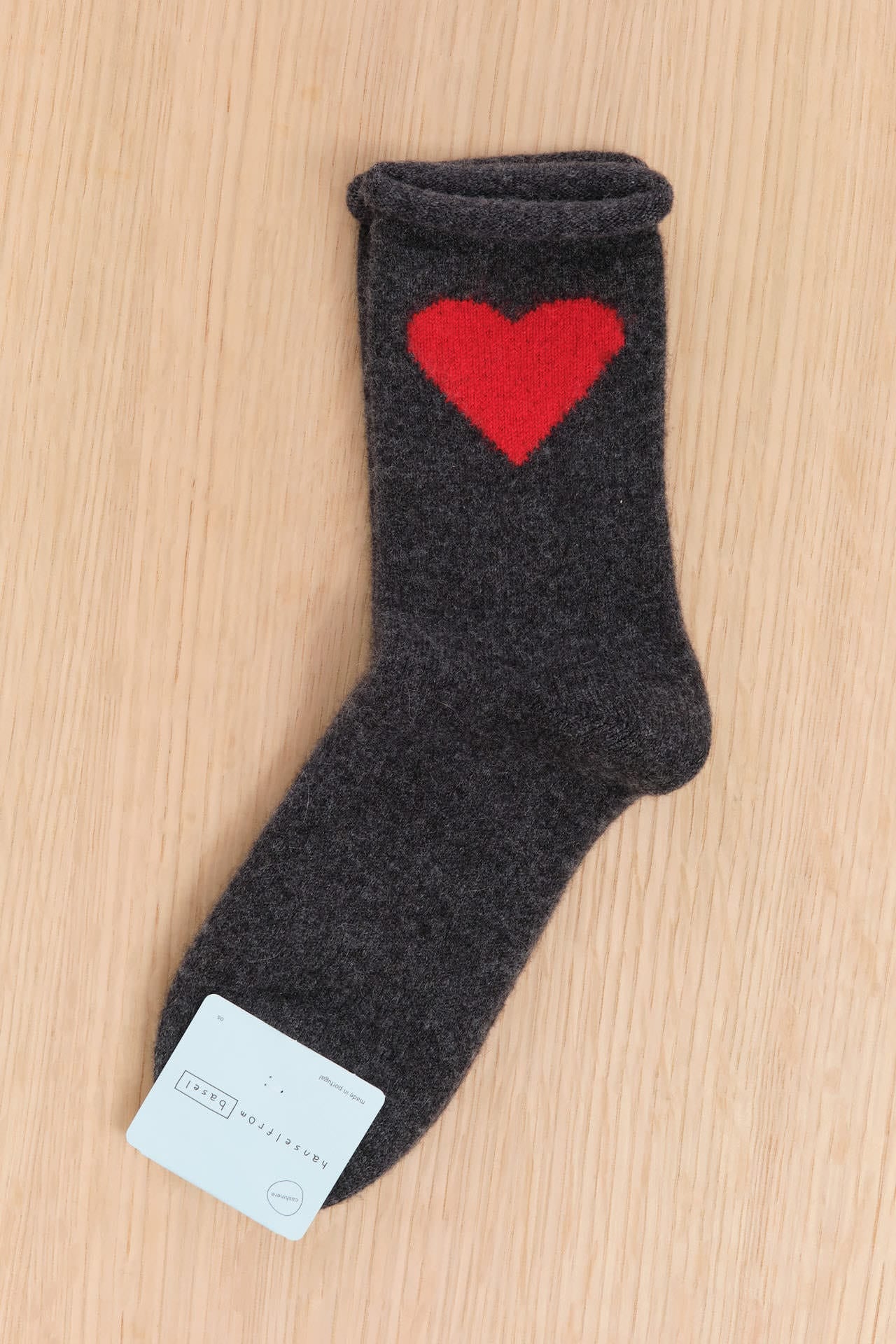 Hansel From Basel Accessories Socks and Tights Love Cashmere Crew Socks Charcoal / One Size