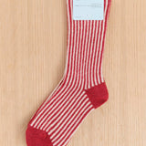 Hansel From Basel Accessories Socks and Tights Magnolia Cashmere Crew Socks Red / One Size