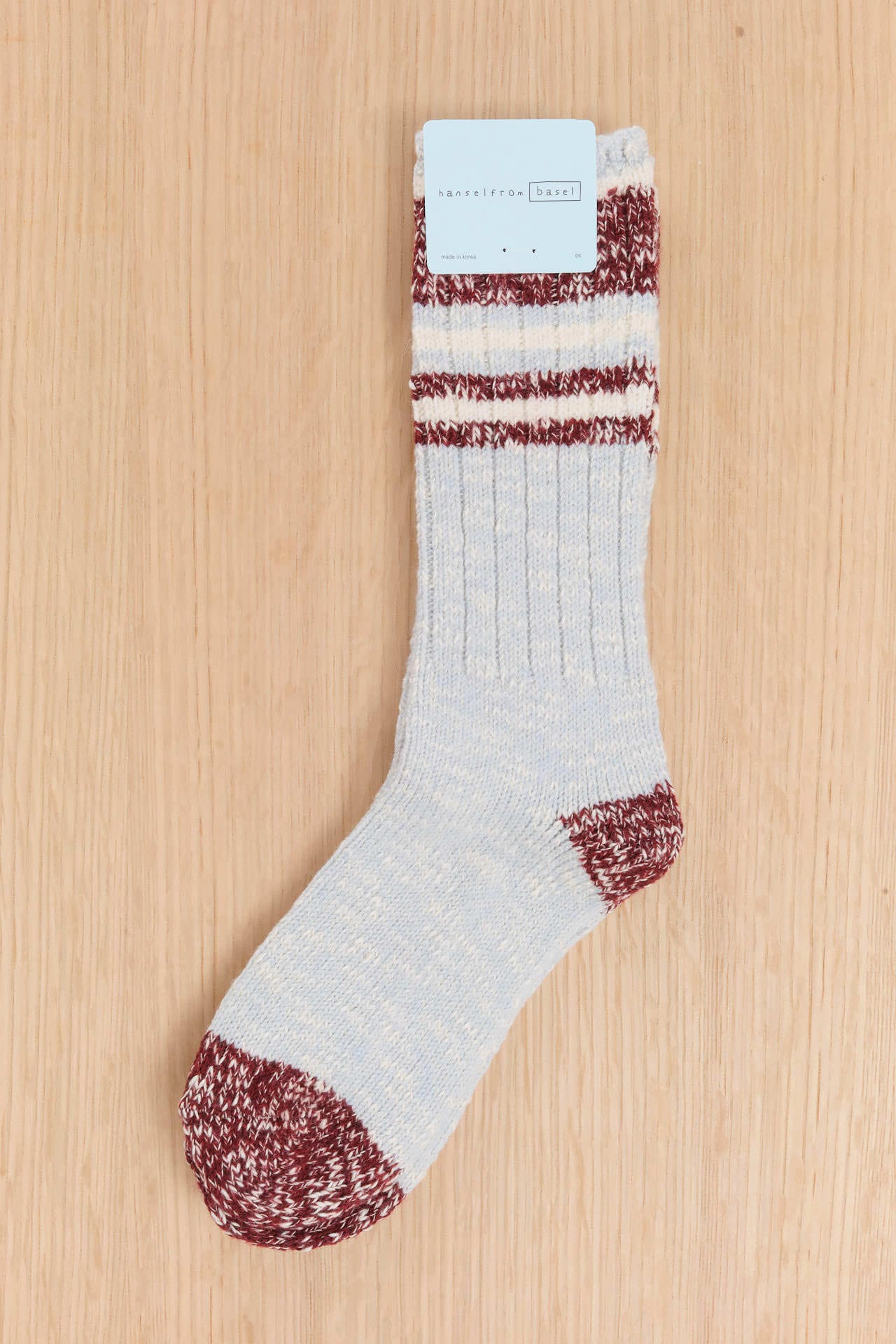 Hansel From Basel Accessories Socks and Tights Marled Hiker Crew Socks Ice Blue / One Size