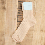 Hansel From Basel Accessories Socks and Tights Mykonos Sheer Short Crew Socks Nude / One Size