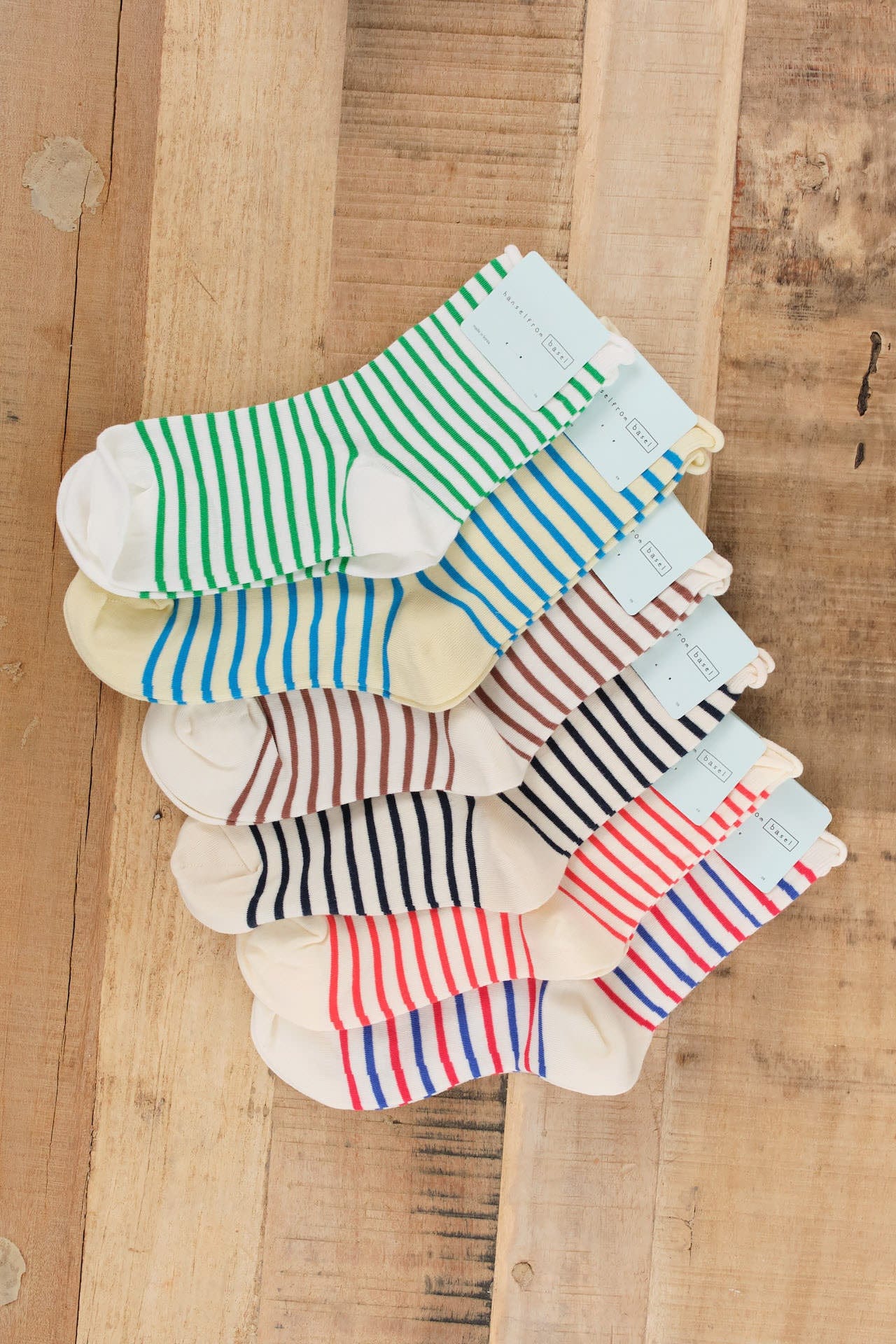 Hansel From Basel Accessories Socks and Tights Nautical Stripe Crew Socks