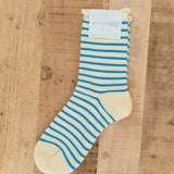 Hansel From Basel Accessories Socks and Tights Nautical Stripe Crew Socks Butter / One Size