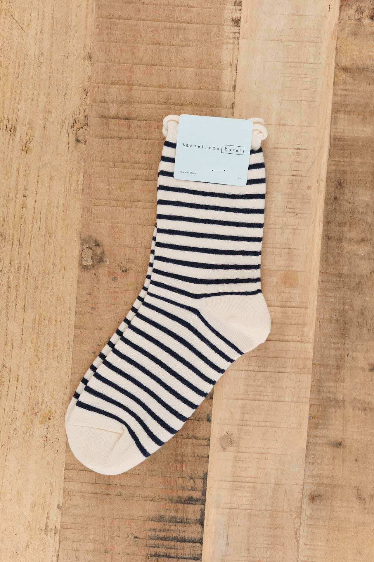 Hansel From Basel Accessories Socks and Tights Nautical Stripe Crew Socks Blue / One Size