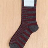 Hansel From Basel Accessories Socks and Tights Piano Athletic Wool Crew Sock Merlot / One Size